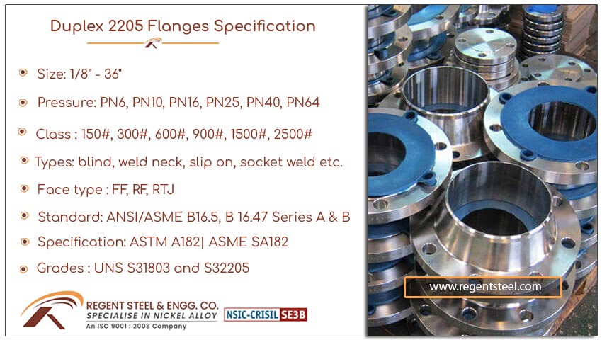 Duplex 2205 flanges specification