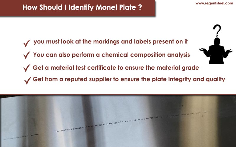 How should i identify Monel plate