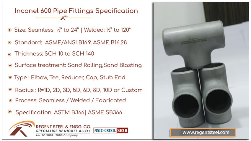 inconel 600 pipe fittings specification