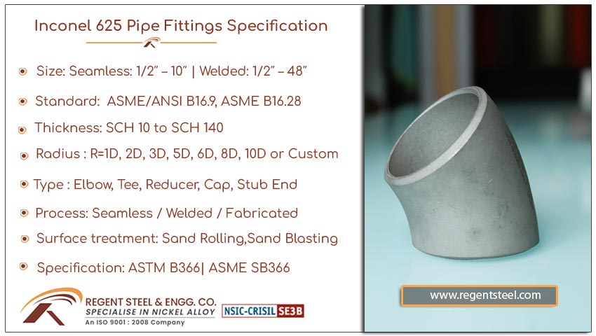 inconel 625 pipe fittings specification