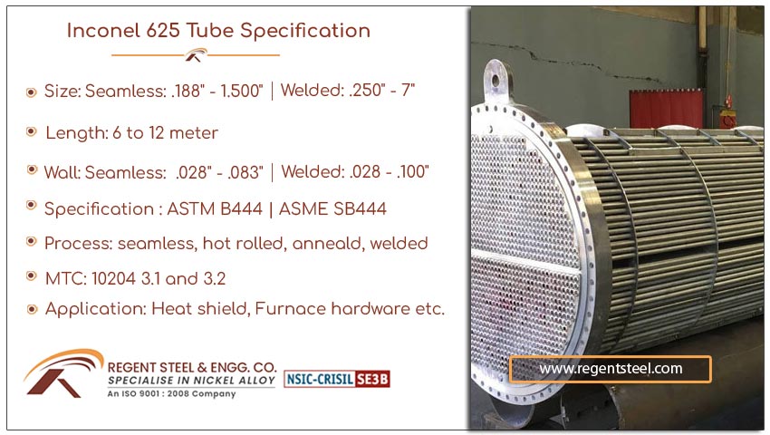 Inconel 625 tube specification