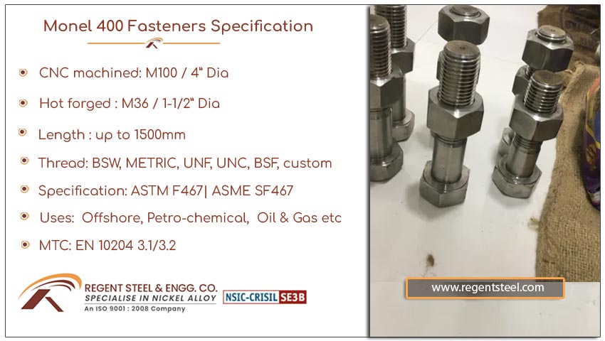 monel 400 fasteners specification