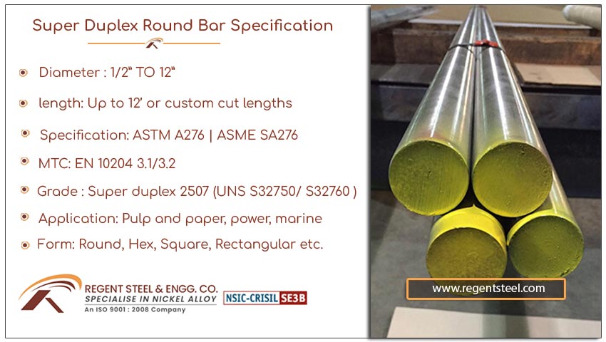 Super duplex round bar specification